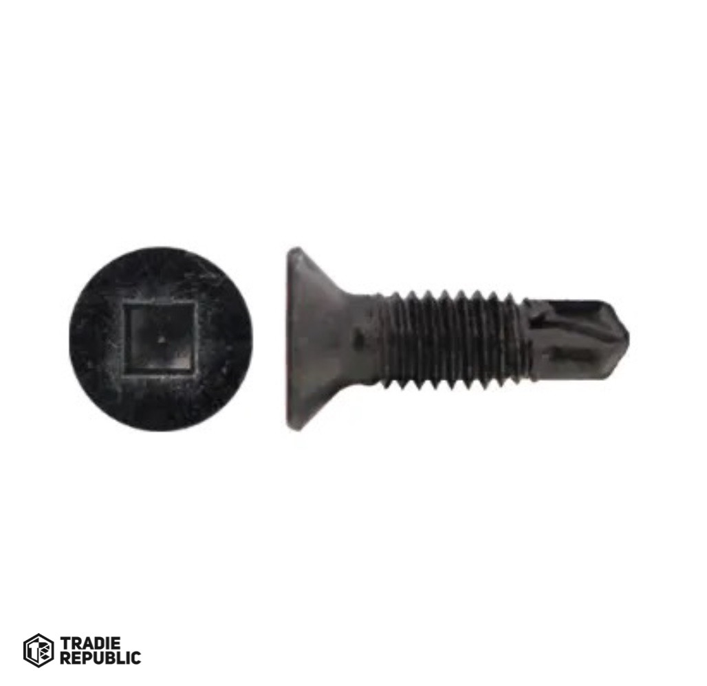 SS 304 T410 CSK Square Drive Screw Black - Tradie Republic