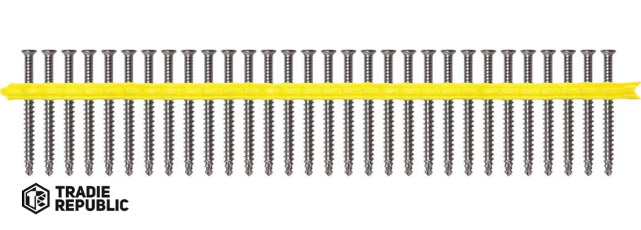 SSDHSD50S Quik Drive Collated Stainless Steel 10g x 50MM DHSD Hardwood Decking Screws (1000 Pack)