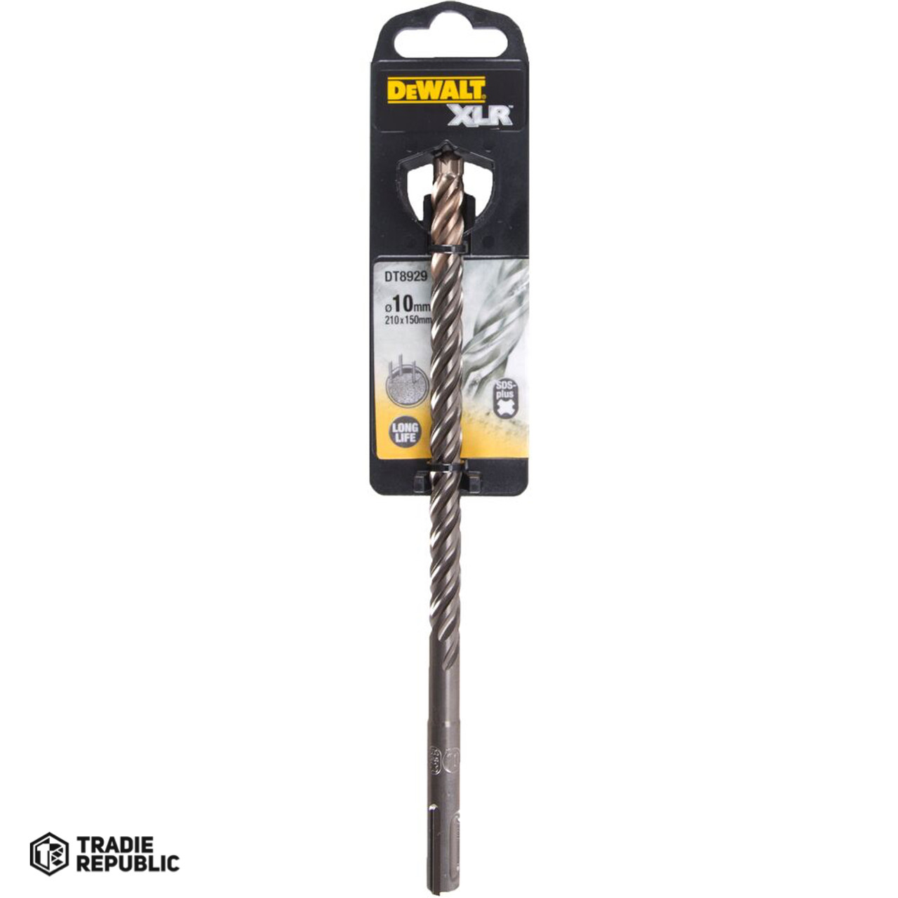 DT8929-QZ DeWalt SDS Plus Xlr Drill 10mm x 210 x 150  Full Head Carbide