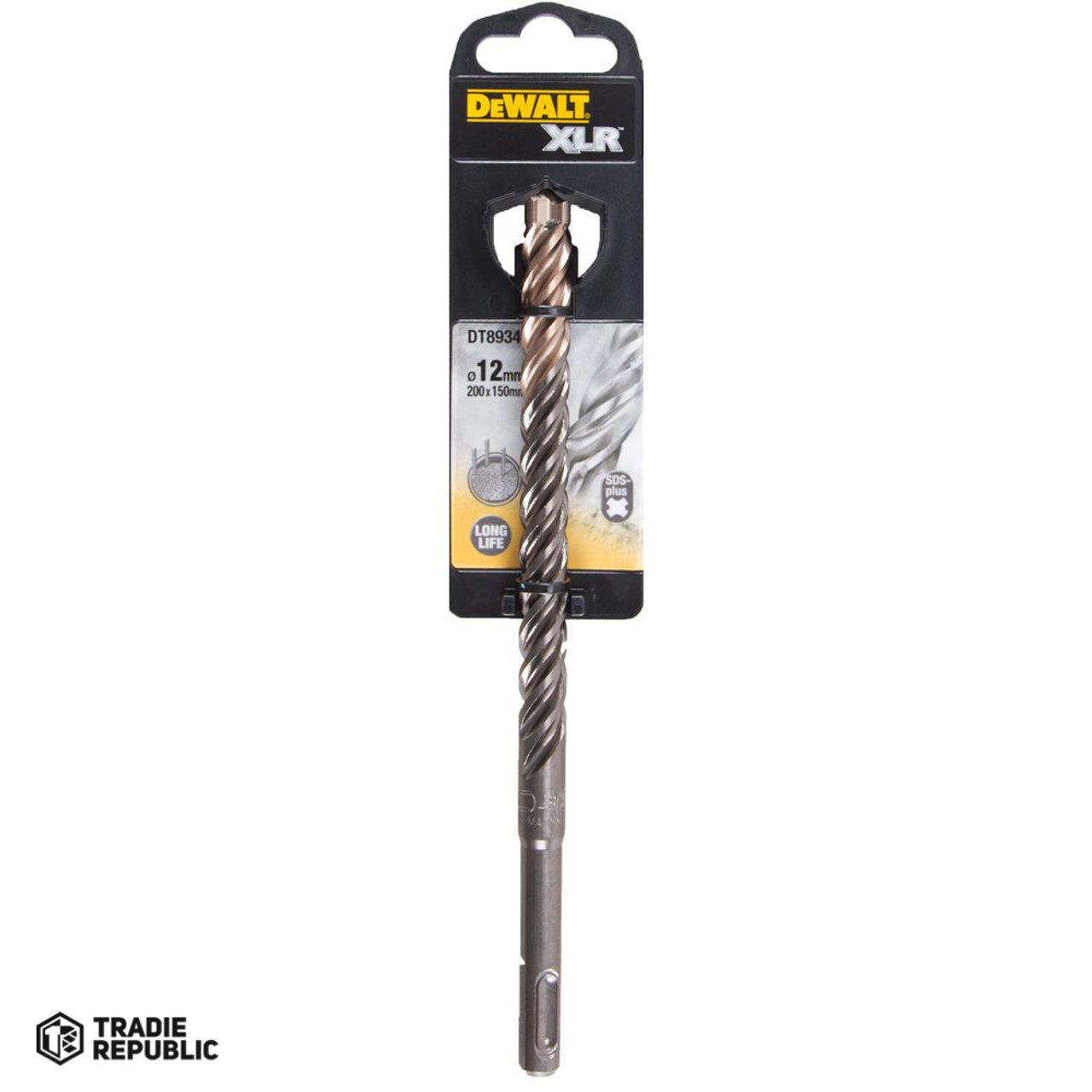 DT8934-QZ DeWalt SDS Plus Xlr Drill 12mm x 200 x 150  Full Head Carbide