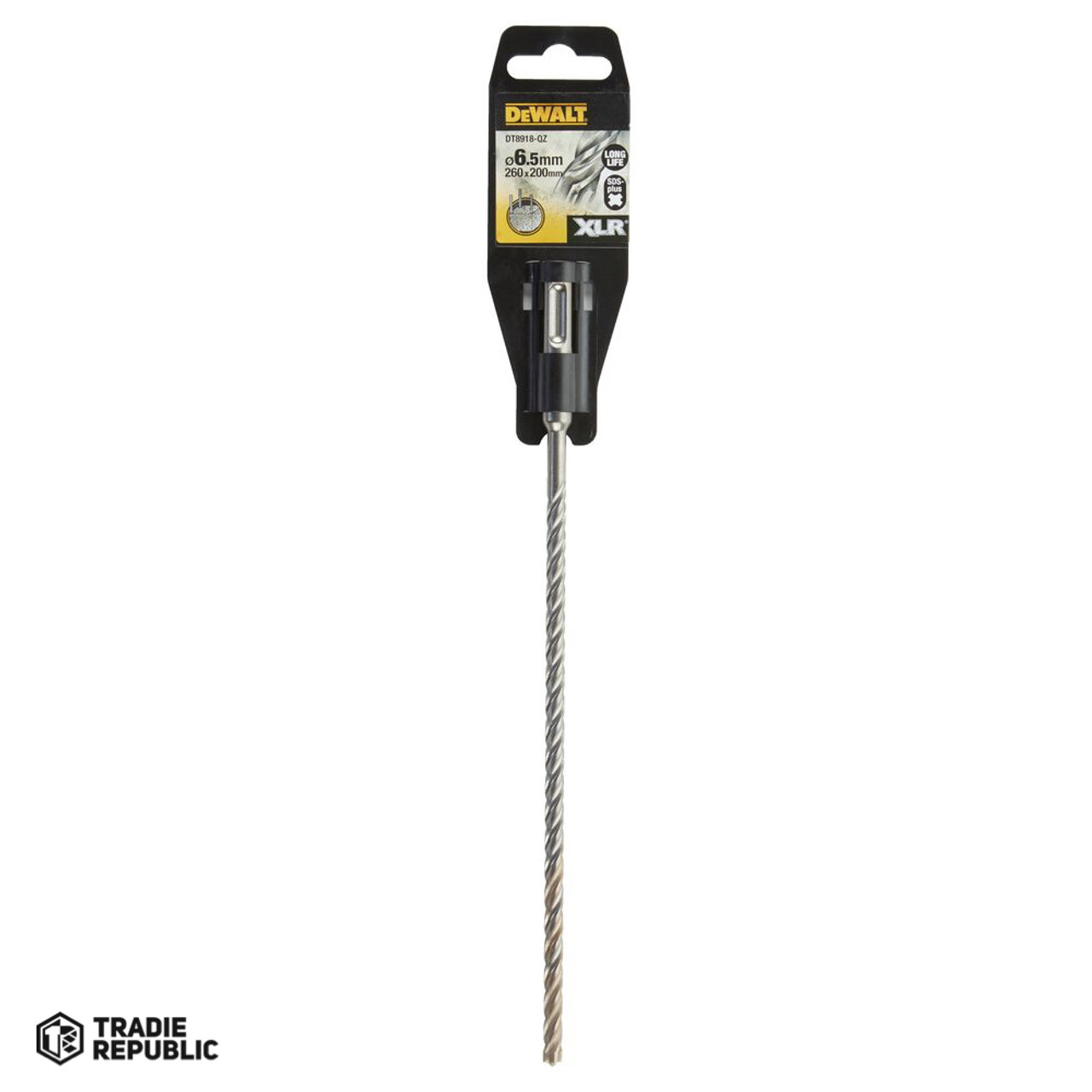 DT8918-QZ DeWalt SDS Plus Xlr Drill 6.5mm x 260 x 200  Full Head Carbide