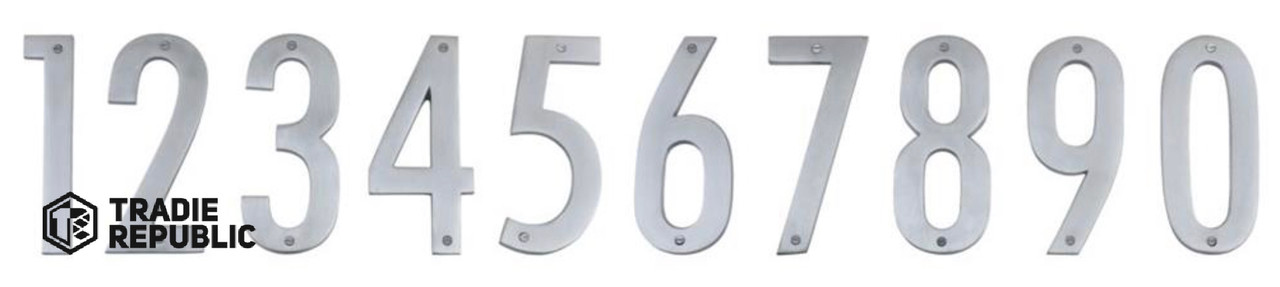 5252-3-SC Windsor Numeral 3 Satin Chrome 76mm  - #3