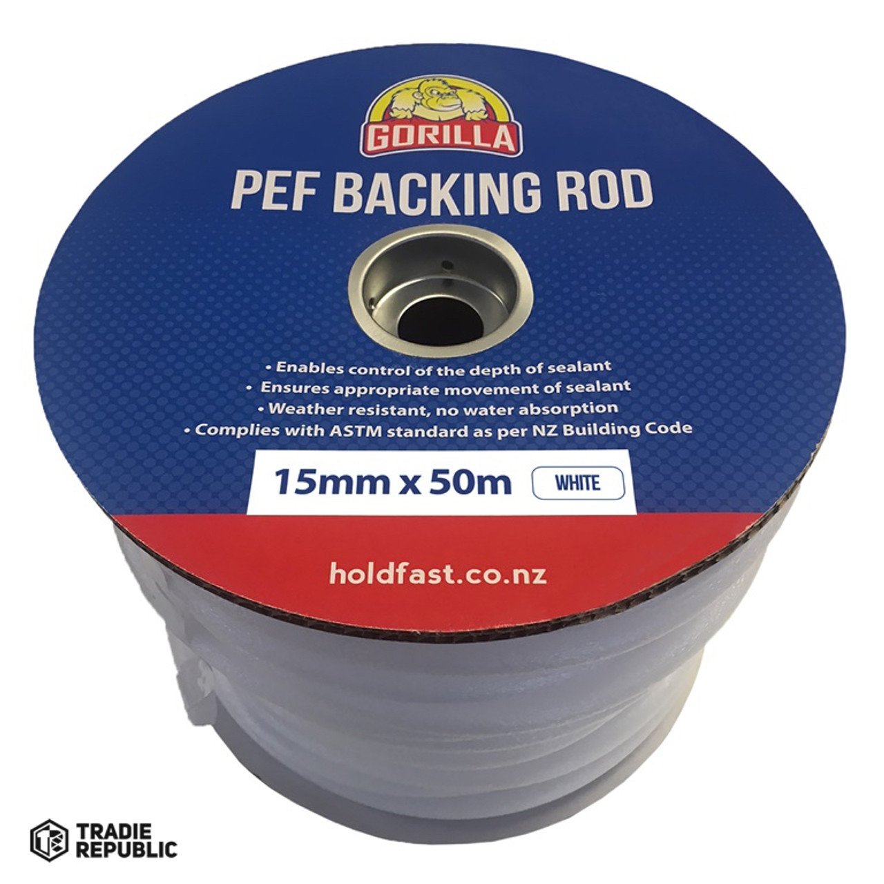 39164 Gorilla PEF Backing Rod 15mm x 50m