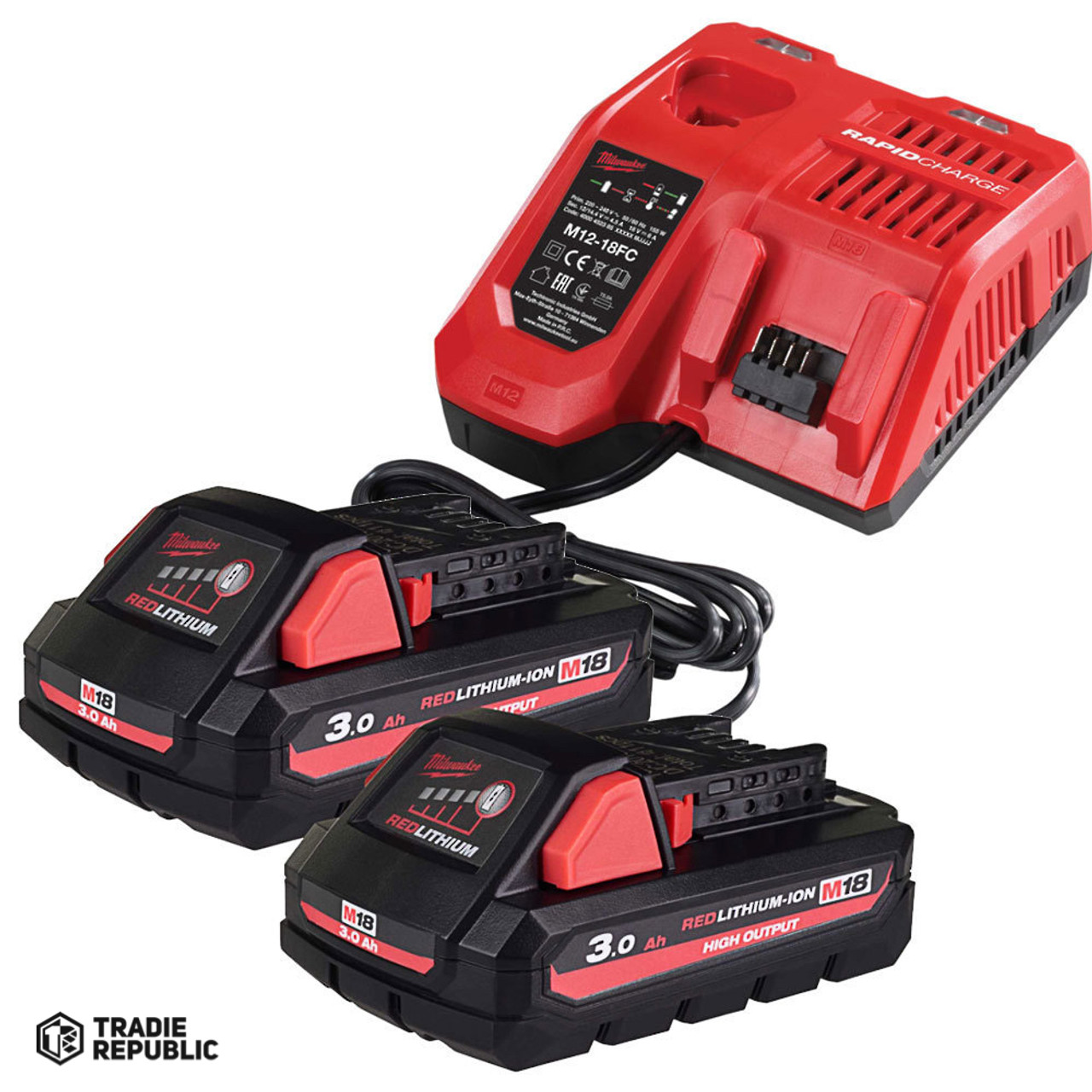 M18HOSP-302BA Milwaukee M18 Starter Pack 2x 3.0Ah