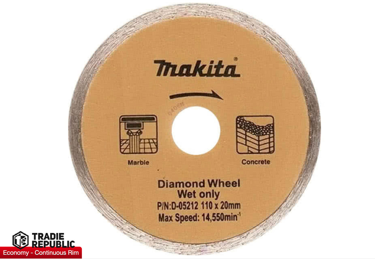 D-05212 Makita Diamond Blade 110x20 Conti Rim