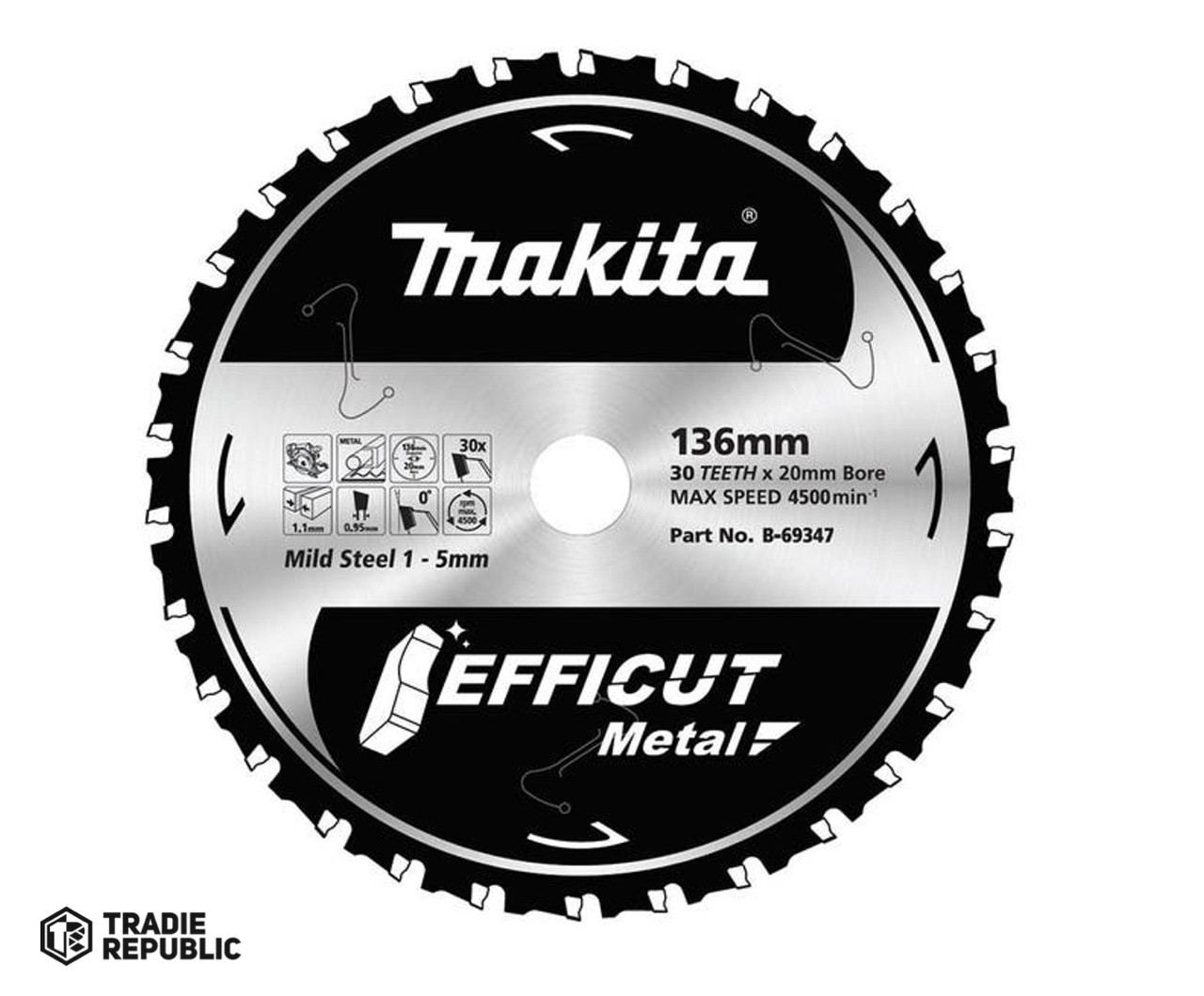 B-69347 Makita Efficut Metal 136mm x 30T