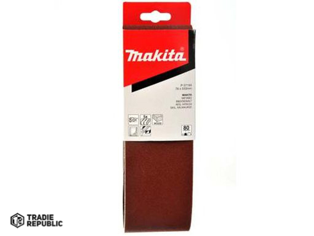 P-37194 Makita 5PKABRAS Belt 76x533mm 80G