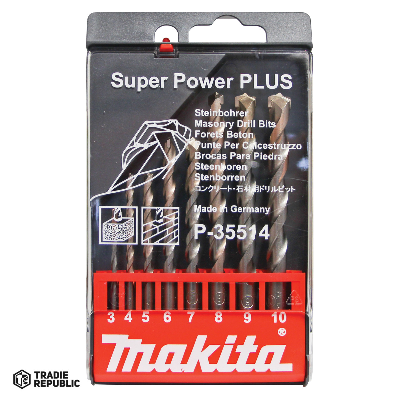 P-35514 Makita Super Eilte 8PC Masonry Drill