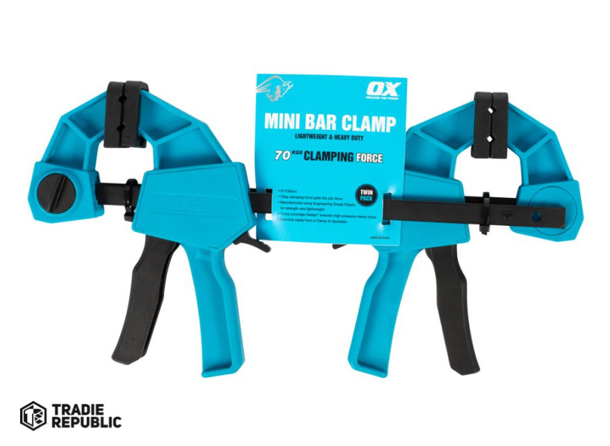 Ox Mini Bar Clamp Twin Pack 150mm Tradie Republic