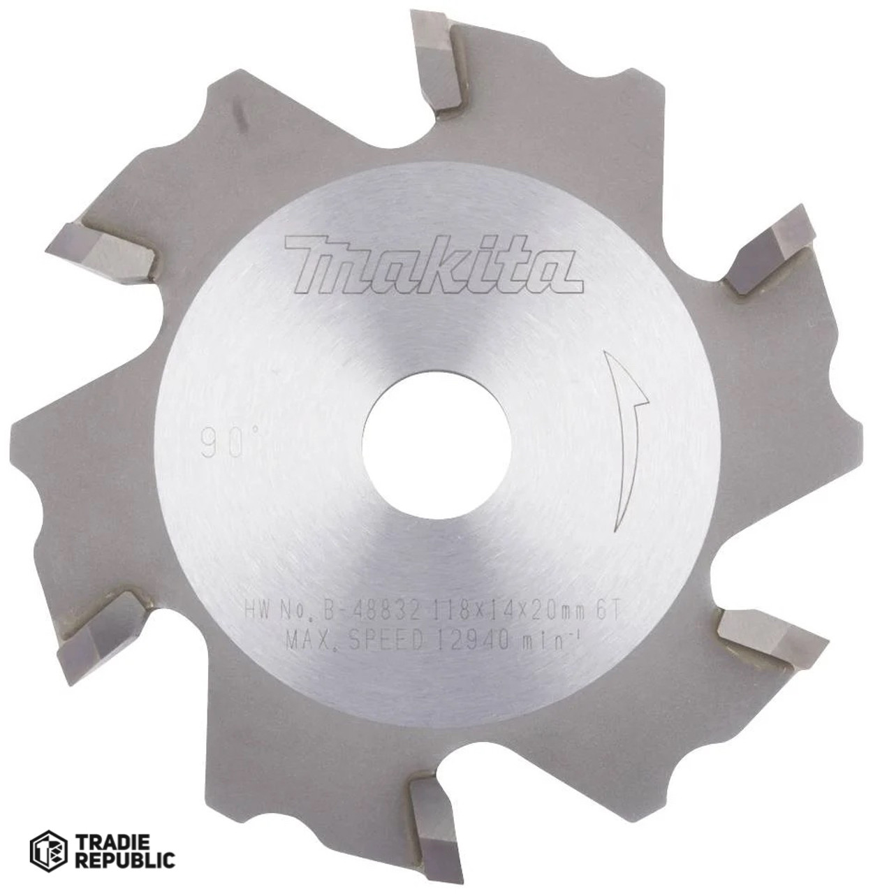 Makita Aluminium Grooving TCT Saw Blade 118x20mm 90 Tradie Republic