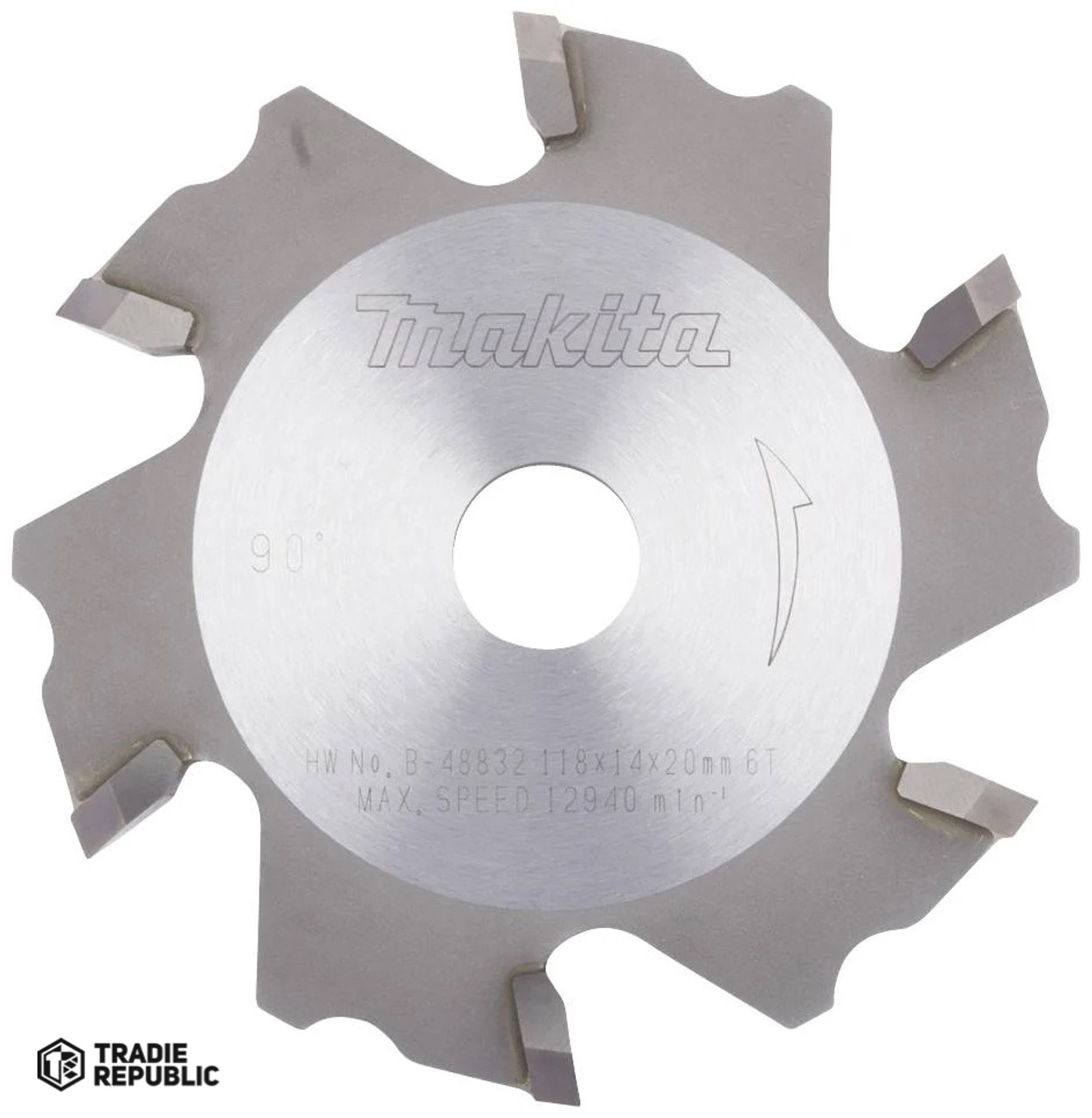 B-48832 Makita Aluminium Grooving TCT Saw Blade 118x20mm 90