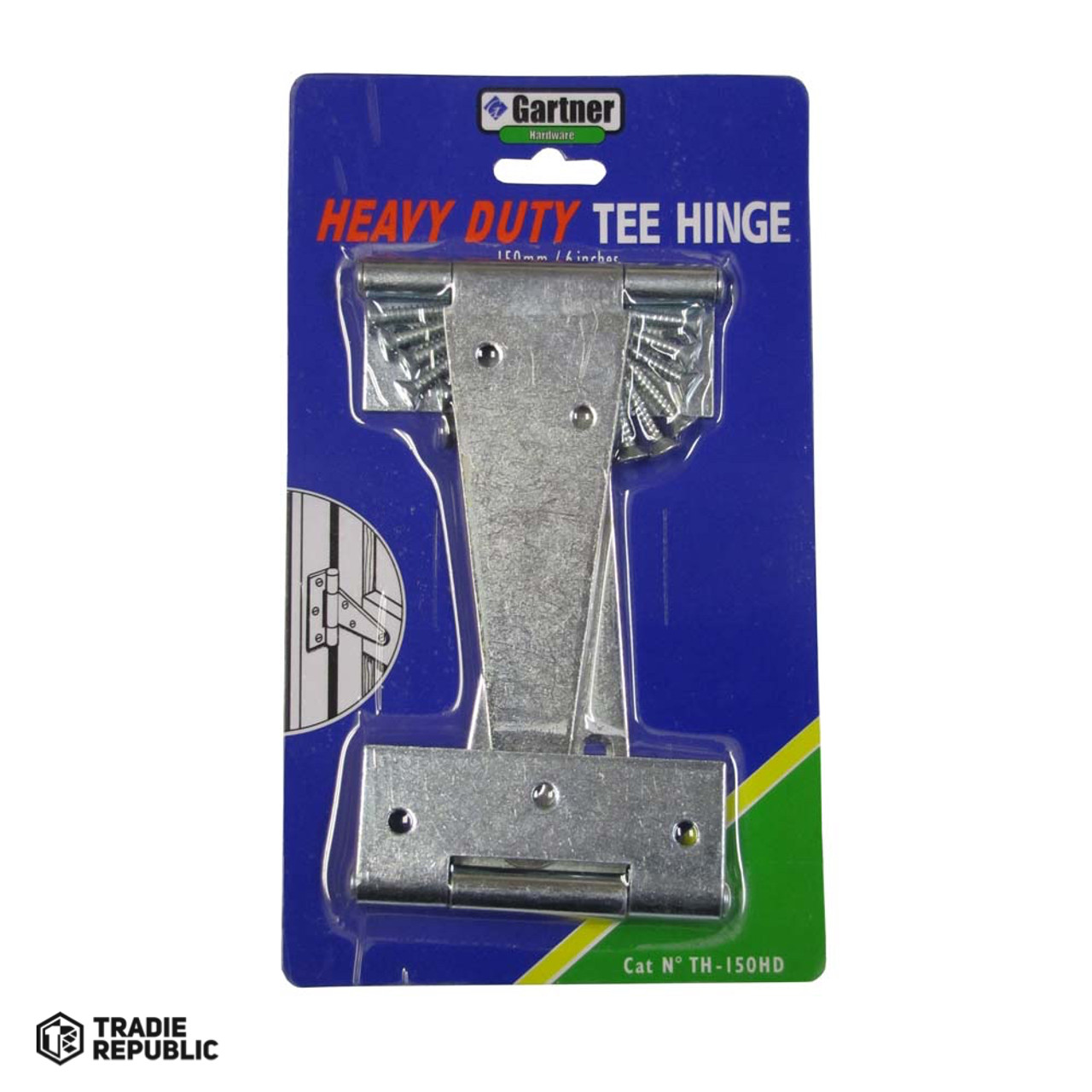 TH-200HD Gartner T-HINGE Heavy Zinc 200mm DP2