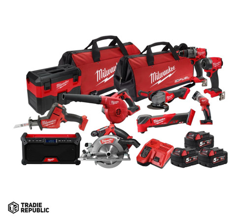 M18FPP10A3503B Milwaukee M18 Fuel 10 Piece Power Pack 10A3