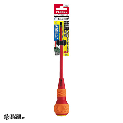 200-6-1.0-100 Vessel Insulated Screwdriver Slotted 6 x 100