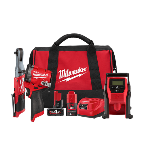 Milwaukee M12 FUEL™ 3 Piece Power Pack 3G2