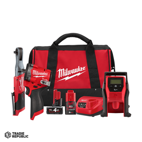 M12FPP3G2432B Milwaukee M12 FUEL™ 3 Piece Power Pack 3G2