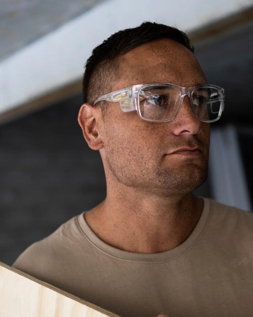 Natty Workwear Big Kenneth Clear Frame Clear Lens
