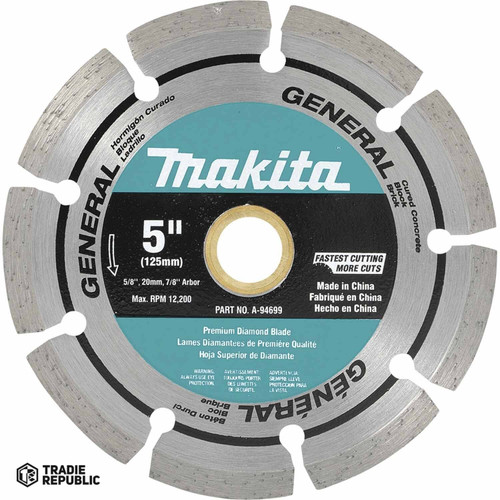 A-94699 Makita Segmented Rim Diamond blade 125mm