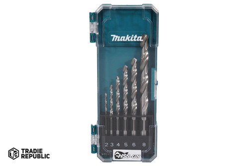D-78346 Makita 6-pc HSS-GS metal drill bit set