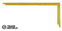 HD-CP-MH-Y-600 Hedue Carpenter Square 600 mm with Marking Holes made from Hardened Steel:Powder Coated Yellow