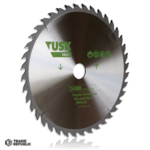 TTBM25424T Tusk Timber Tungsten Carbide Blades - 254 x 2.6/1.8 x 24T x 30