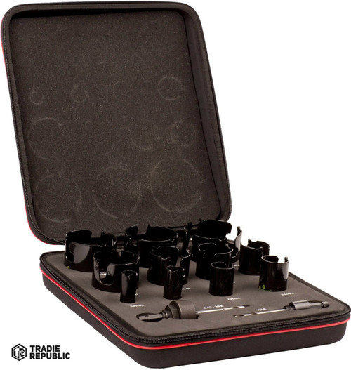 KMP11021 STARRETT 11pc MPH TCT Hole Saw Kit W Bonus 54mm