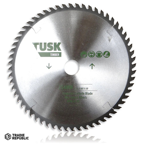 TTBM25440T Tusk Timber Tungsten Carbide Blades - 254 x 2.6/1.8 x 40T x 30 (25.4/25/16)