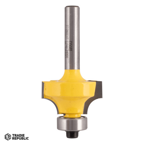 EY508B ECONOCUT Rounding Over Bit with Ball Bearing Guide - 2 Flute - Carbide Tipped (25.4mm x R6.35mm)