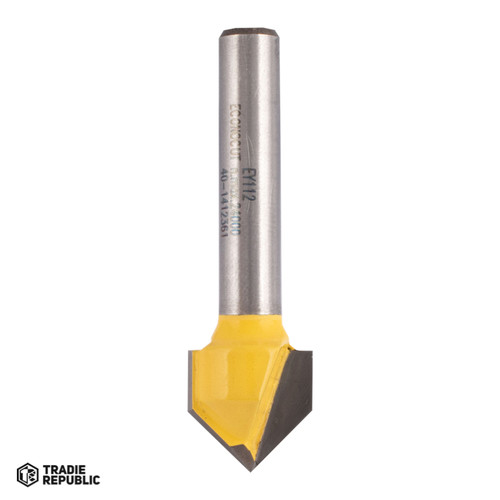 EY112 ECONOCUT 90° Vee Groove Bit - 2 Flute - Carbide Tipped (12.7mm x 12.7mm)
