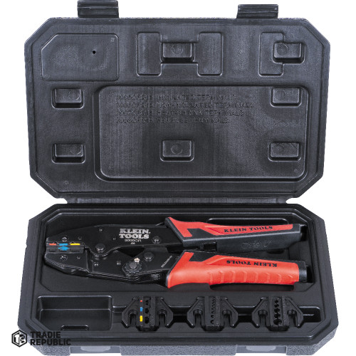 A-3000CRKIT Klein Ratcheting Crimper Set, 10-22 AWG Terminals
