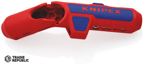 169502 KNIPEX ErgoStrip Universal Stripping Tool (Left-Handed)