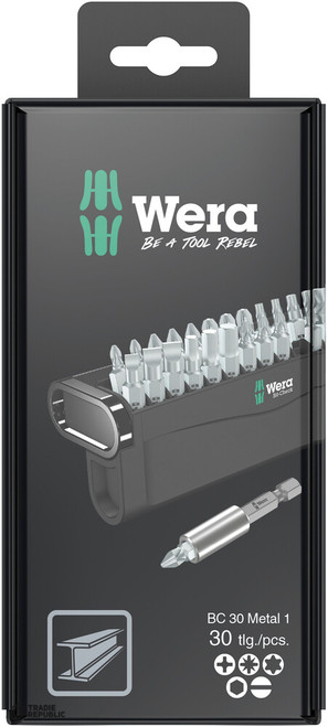 05057440001 Wera Bit-Check 30 Metal 1 SB Bit Assortment