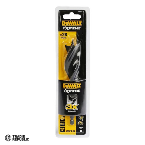 DT90244-QZ DeWalt Spade Bit Tri Flute Extreme 28 x 152mm