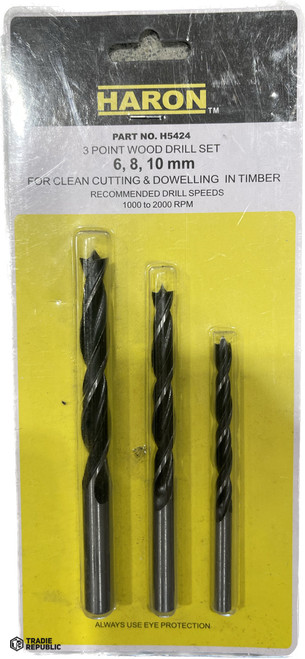 FGH5424 Haron 3 Point Wood Drill Set