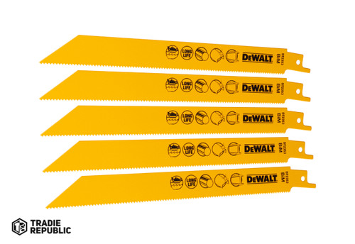 DT2353-QZ DeWalt Recip Blade Sheet Metal 203mm 14TPI 5Pc