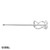 OX-P120435 OX Professional Mixing Paddle 135mm x 650mm Negative Helix