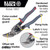 A-2400L Klein Offset Left-Cutting Aviation Snips