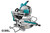 LS004GM101 Makita 40V XGT Mitre Saw 255mm 1x4Ah RA
