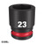 49666255 Milwaukee SHOCKWAVE™ 1/2in Drive 23mm Standard 6 Point Impact Socket