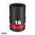49666248 Milwaukee SHOCKWAVE™ 1/2in Drive 16mm Standard 6 Point Impact Socket