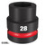49666593 Milwaukee SHOCKWAVE™ 1in Drive 28mm Standard 6 Point Impact Socket