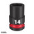 49666246 Milwaukee SHOCKWAVE™ 1/2in Drive 14mm Standard 6 Point Impact Socket