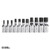 48229543 Milwaukee 11pc 3/8in Drive Metric Hex Bit Socket Set