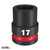 49666249 Milwaukee SHOCKWAVE™ 1/2in Drive 17mm Standard 6 Point Impact Socket