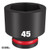 49666383 Milwaukee SHOCKWAVE™ 3/4in Drive 45mm Standard 6 Point Impact Socket