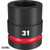49666596 Milwaukee SHOCKWAVE™ 1in Drive 31mm Standard 6 Point Impact Socket