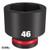 49666384 Milwaukee SHOCKWAVE™ 3/4in Drive 46mm Standard 6 Point Impact Socket
