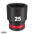 49666257 Milwaukee SHOCKWAVE™ 1/2in Drive 25mm Standard 6 Point Impact Socket