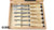 MHG-CH6-PR-FE-AH-WB MHG Premium Chisel 6 Piece Set: Oiled Ash Handle with Striking Ferrule - in Wooden Box