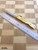 MBHK72-BRS-6158 Higonokami Japanese Folding Knife 72mm Blue Paper Steel  Double-Edged Blade (Brass handle)